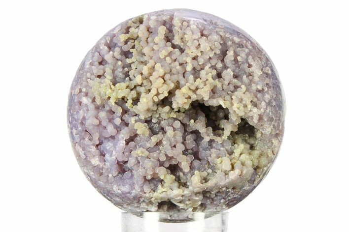 Polished Purple Botryoidal Grape Agate Sphere - Indonesia #360081